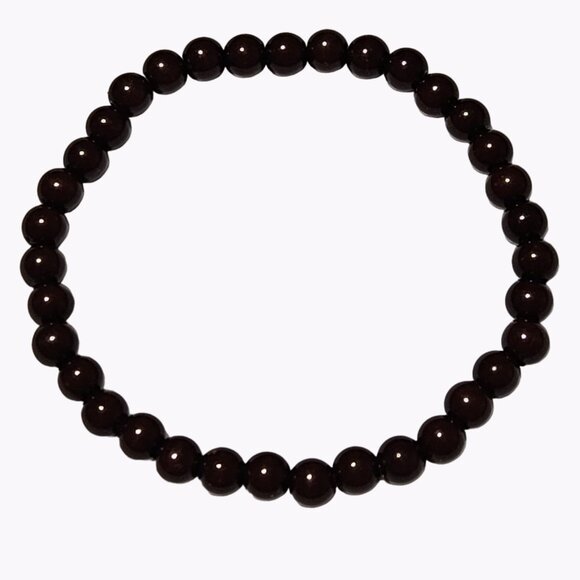 Boho Brown Beaded Elastic Stretch Bracelet Classic Minimalistic Fashion Jewelry - Picture 1 of 3